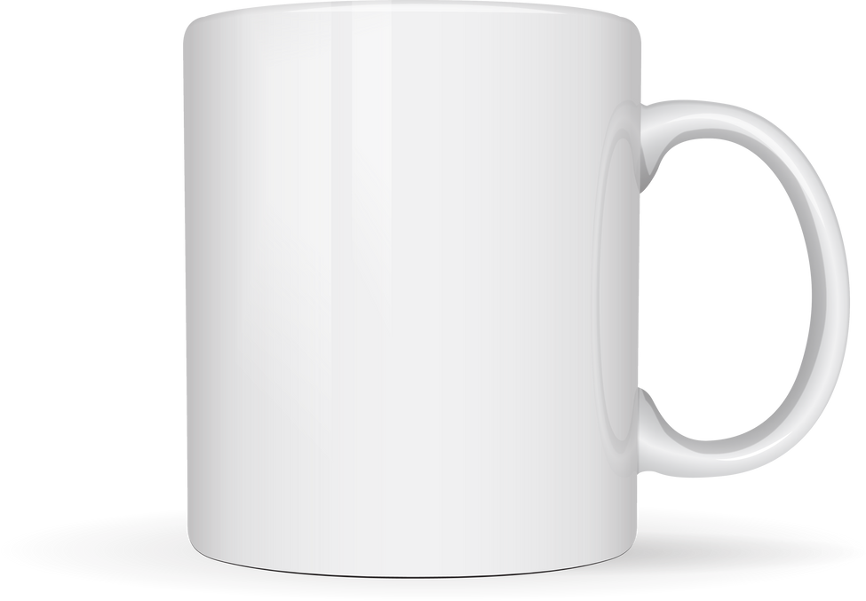 white mug isolated